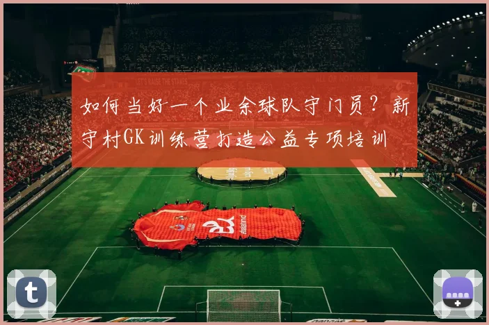 如何当好一个业余球队守门员？新守村GK训练营打造公益专项培训
